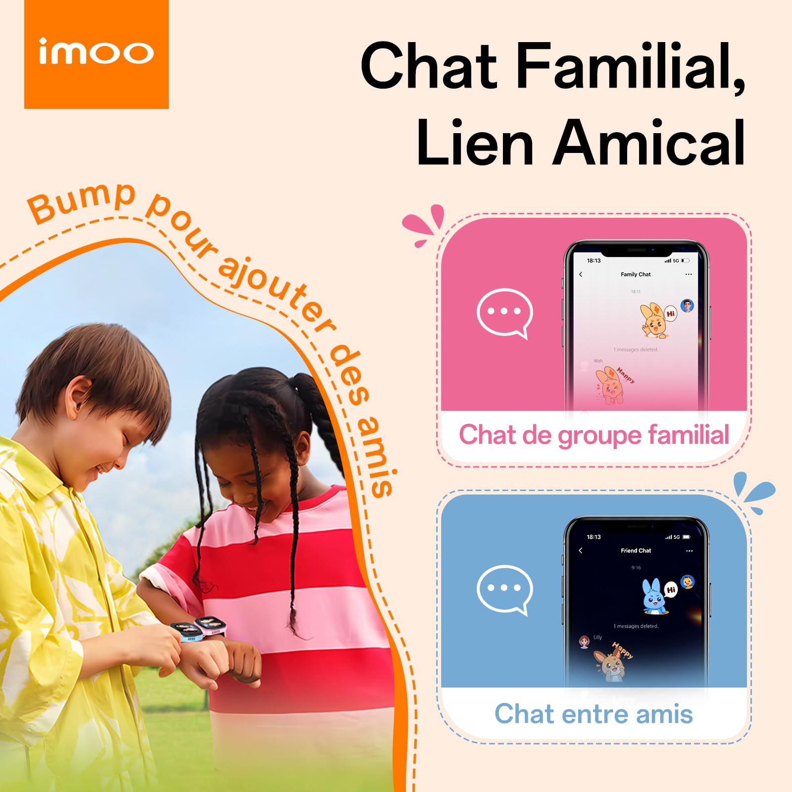 imoo Z3 Montre Connectée pour Enfants, Appels 4G Vidéo/Voix et Traqueur GPS en Temps Réel, Écran HD 1.5″ Résistant à l’Eau Jusqu’à 20m, Stockage 8GB, Contrôle Parental avec kit d'accessoires (Bleu)