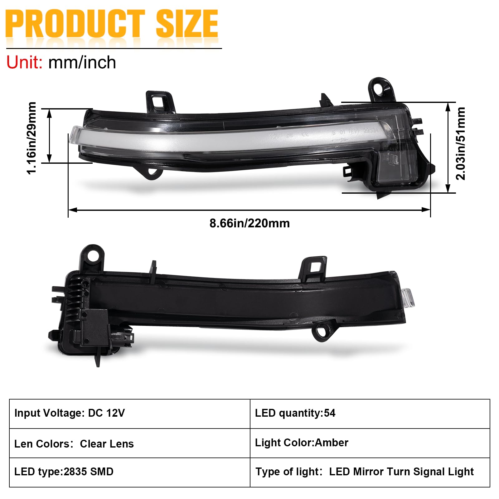 Schwarz Blinker LED LED Spiegelblinker Für BMW 1er Produktbild-Vorschau 8