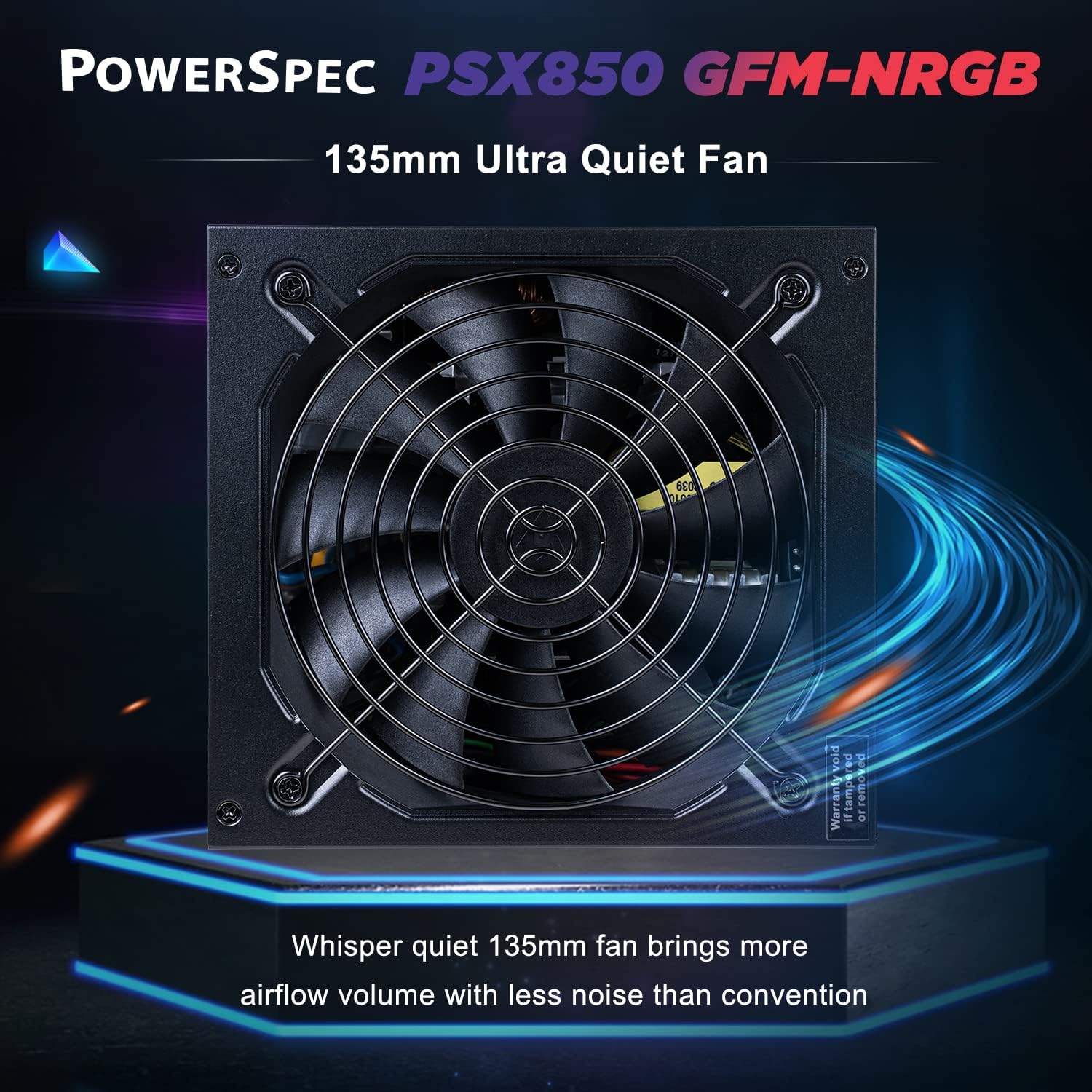 PowerSpec PSX850 GFM-NRGB 135mm ultra quiet fan
