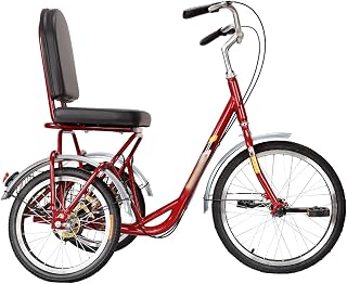 Adult Tricycle Three Wheel Bike Leisure Adult Trike Bike Cycling Pedal Comfort Bicycles…