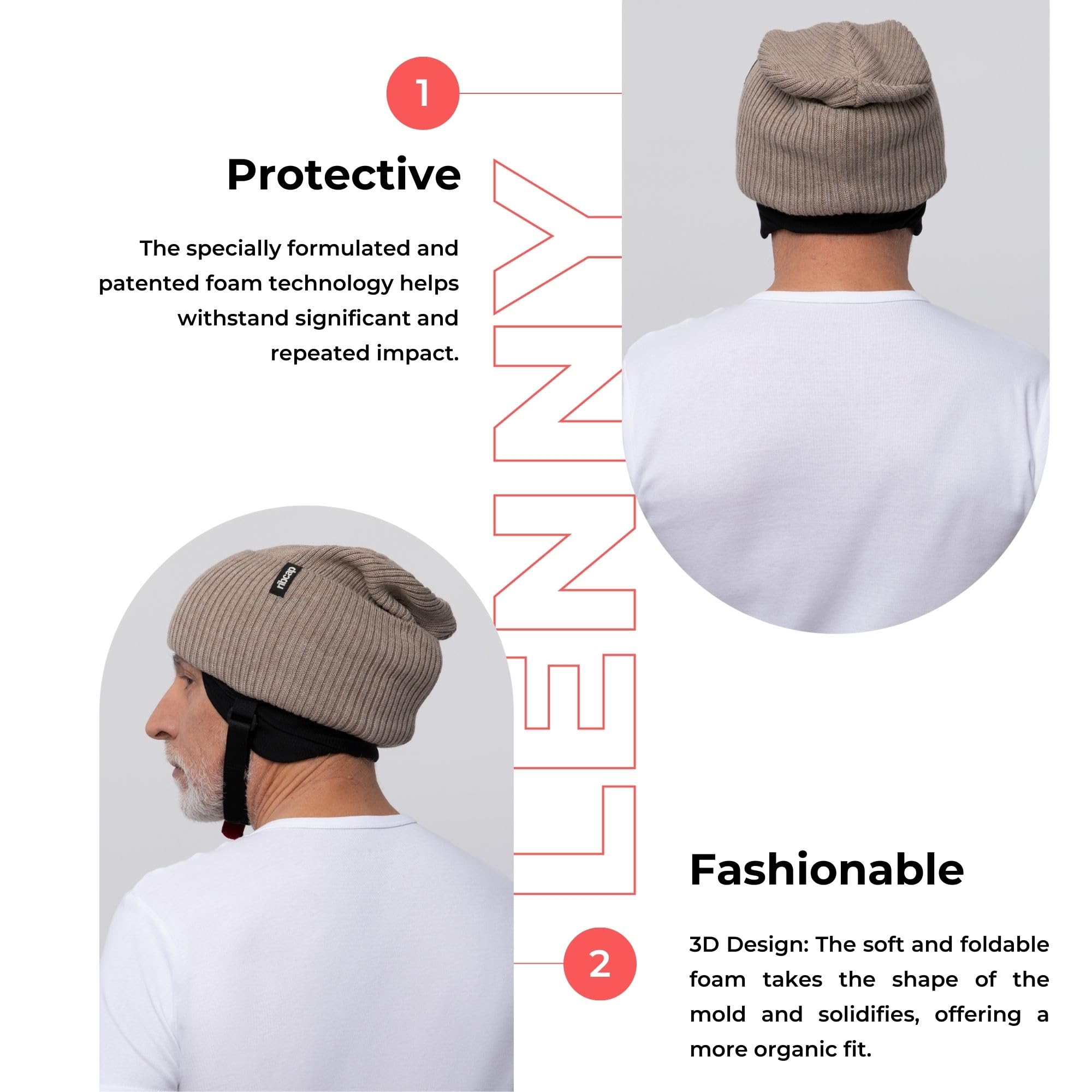 Amazon.co.jp: Ribcap Lenny 医療グレード 保護ヘルメット ブラウン S