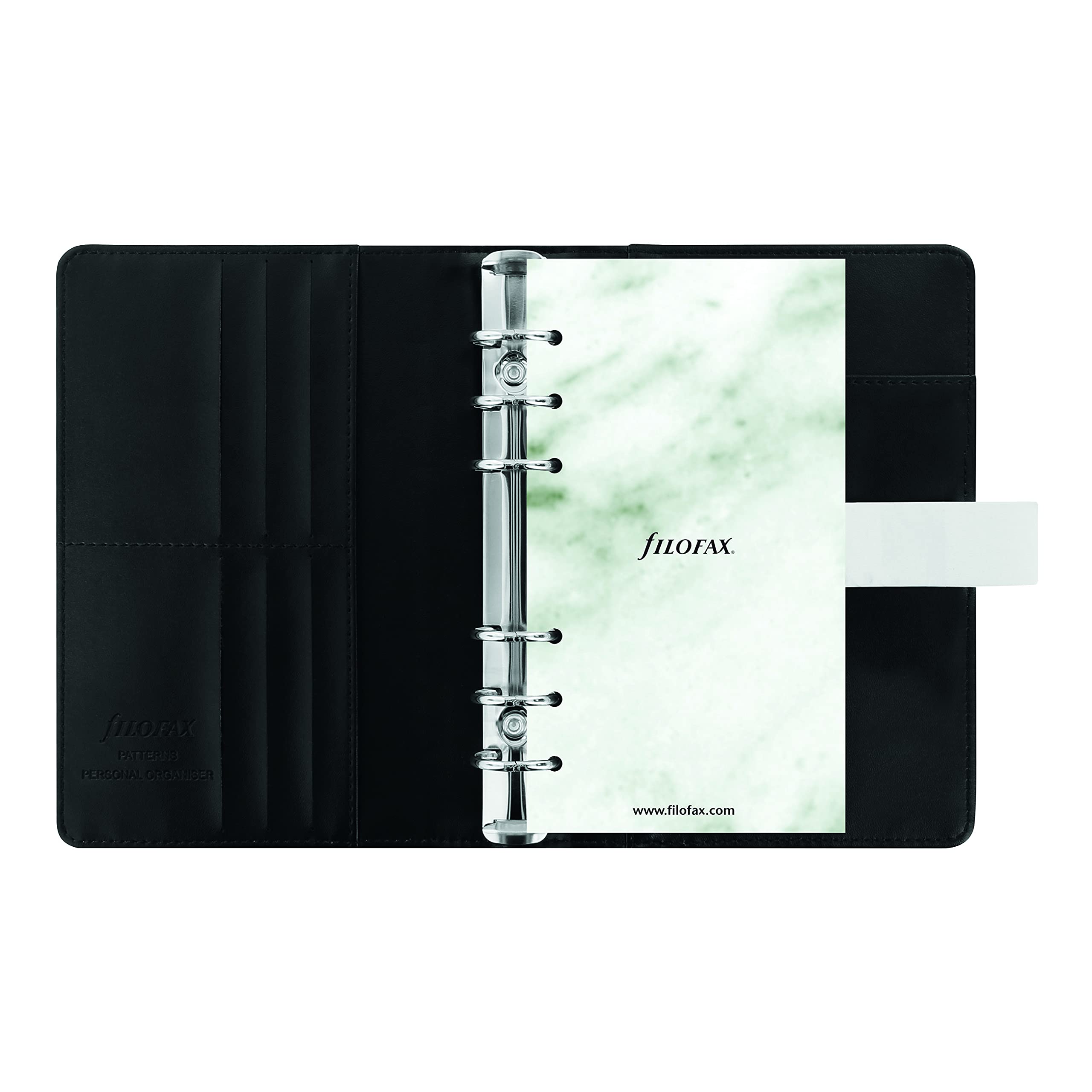 Filofax Architexture Organizer, persönliche Größe, Marmor – Marmor, Lederoptik, sechs Ringe, Wochenansicht, Kalender 2022 (C028701-22)