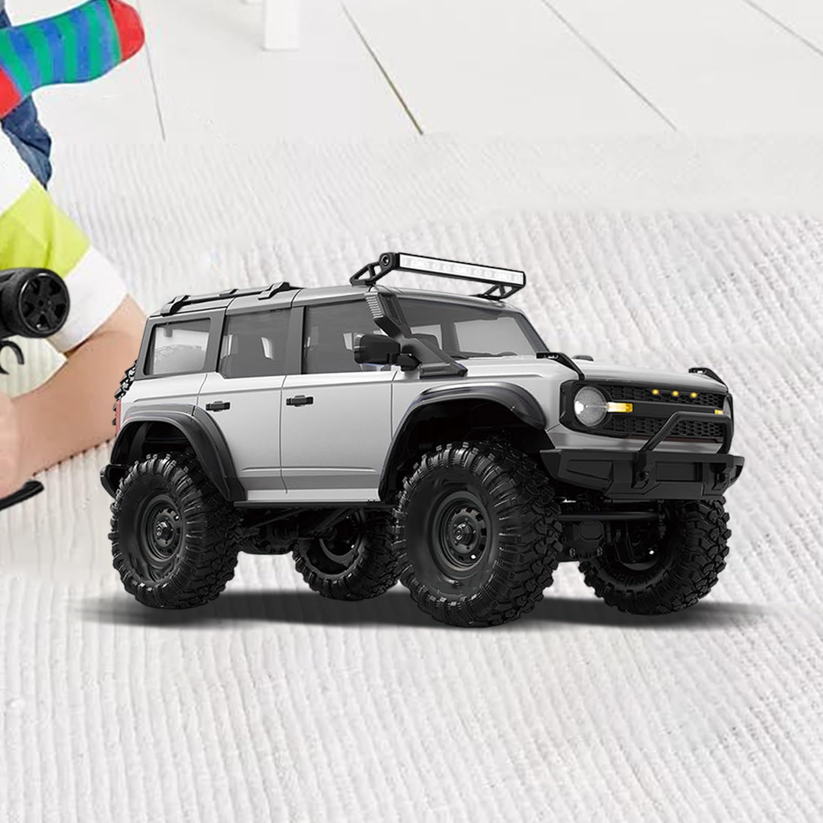 Generico Auto Telecomandata,Modello Fuoristrada 1 16 | Veicolo 2.4G Con Luci LED Per Bambini e Adulti Ideale Regalo Casa Parco Festa