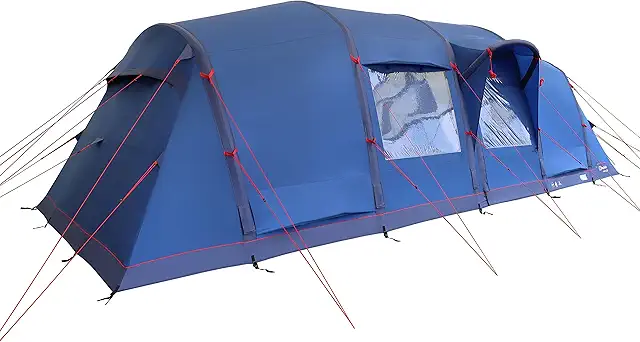 Berghaus Air 800 Nightfall 12 Person Tent with Darkened Bedrooms & Inflatable Design