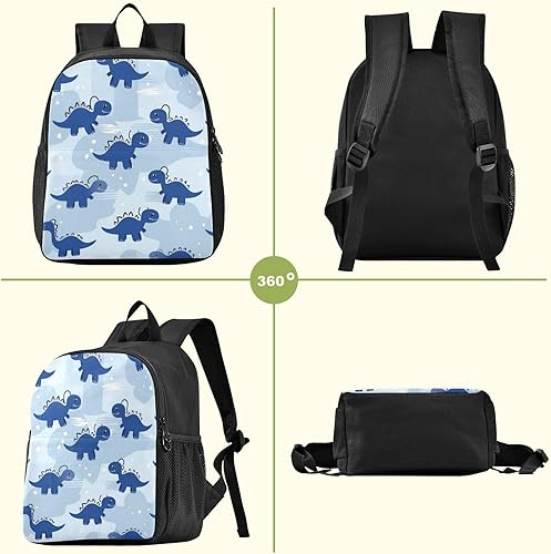 Miniatura 6 de Kcldeci Mochilas infantiles para preescolar, mochila escolar para niños y niñas, diseño de dinosaurio, camuflaje de dinosaurios, para escuela