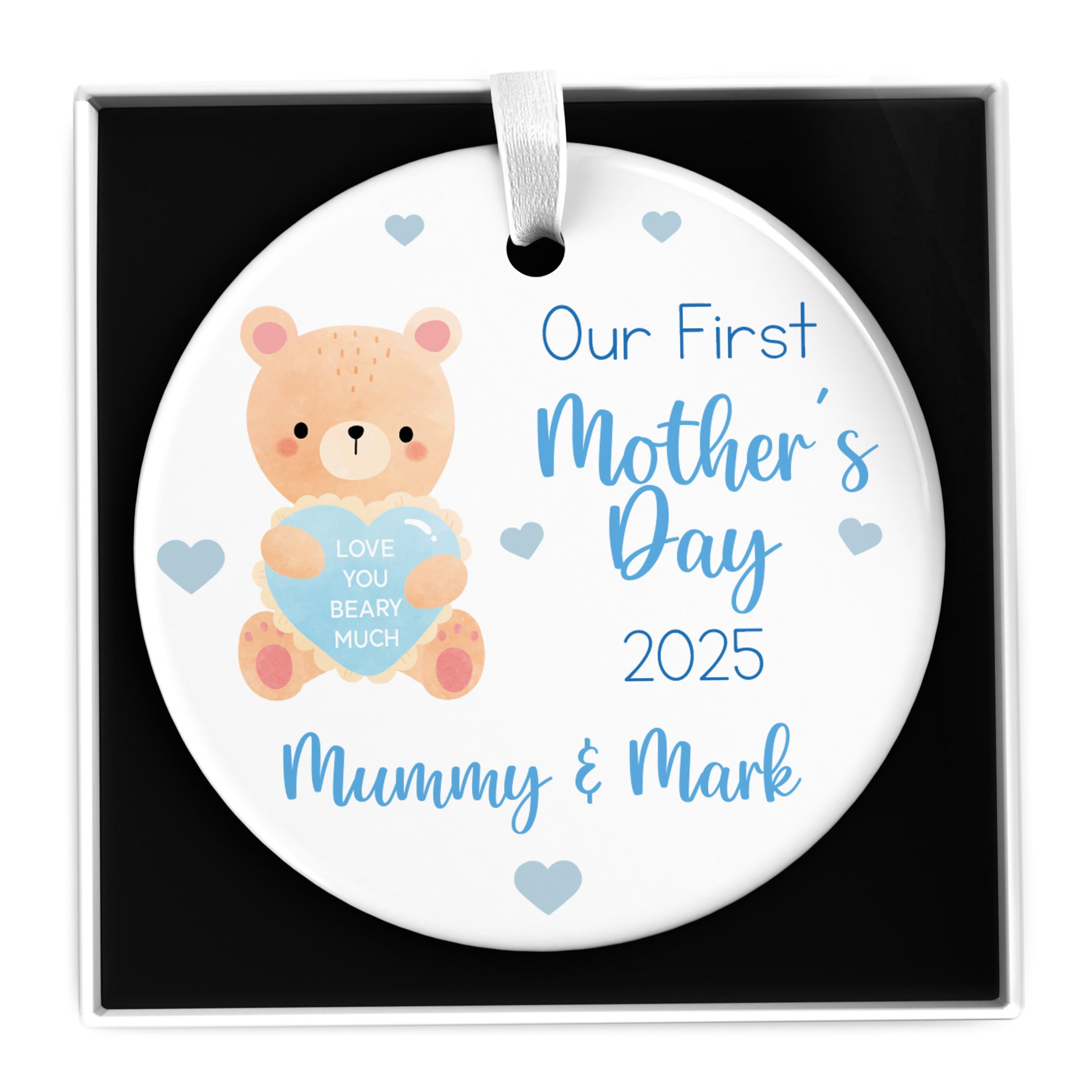 Beecreative First From Son Baby Boy, Personalised For First Time Mum, With Gift Box