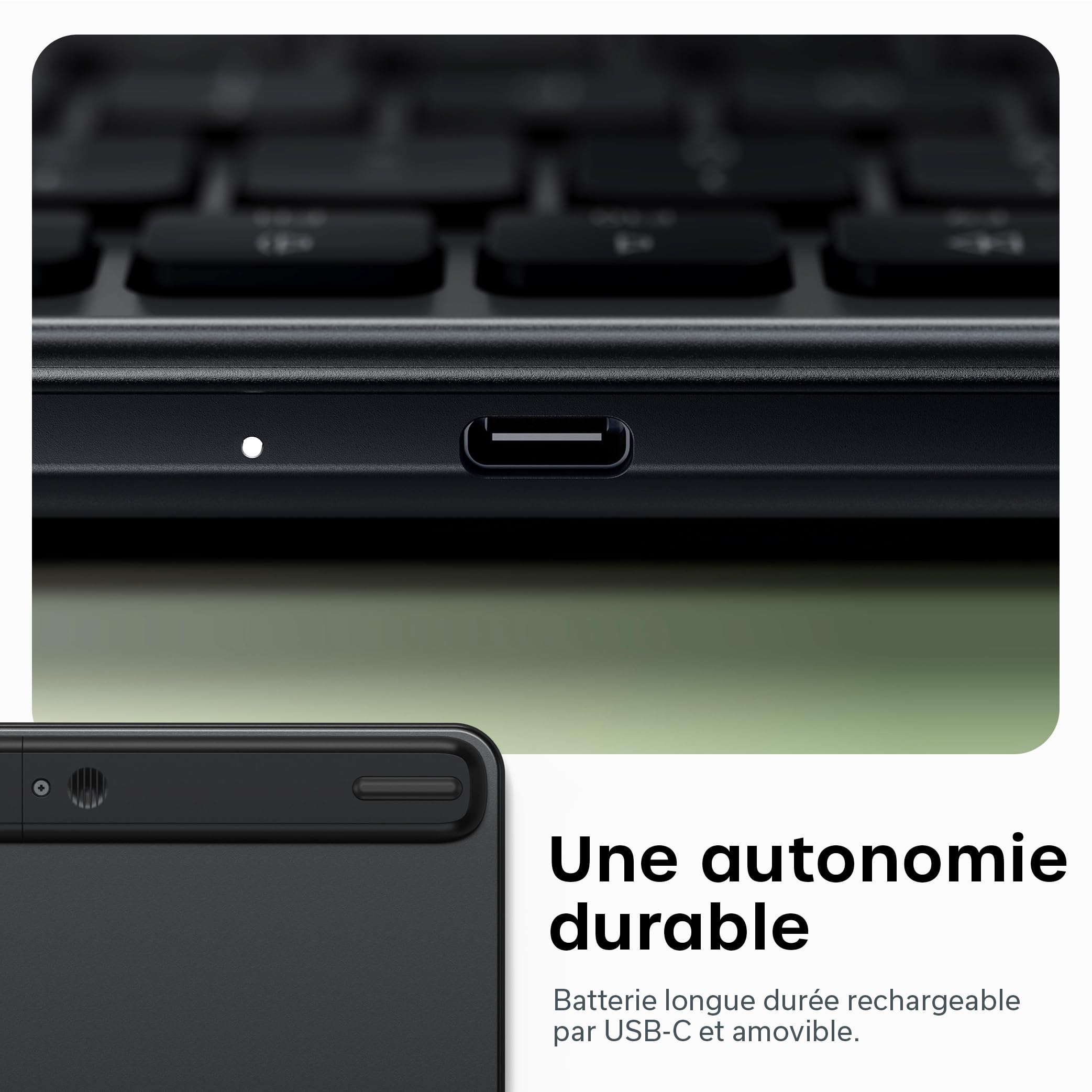Satechi Clavier sans Fil Slim EX1, Distribution 𝗤𝗪𝗘𝗥𝗧𝗬 𝗨𝗦, Bluetooth Multi-Appareils 4 en 1, Récepteur 2,4 GHz, Rechargeable USB-C pour Mac, Windows et Android – Noir Sidéral