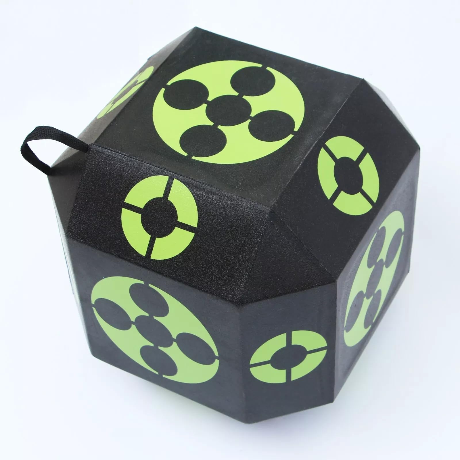3D Archery Target High Density Polyhedral Self Healing Foam Cube Target Shooting - Large - Green