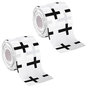 2pcs Cross Wrist Tape 2in x 23ft Cotton Cloth Breathable Athletic Religious Wrist Tape Faith Christian Athletic Wristband