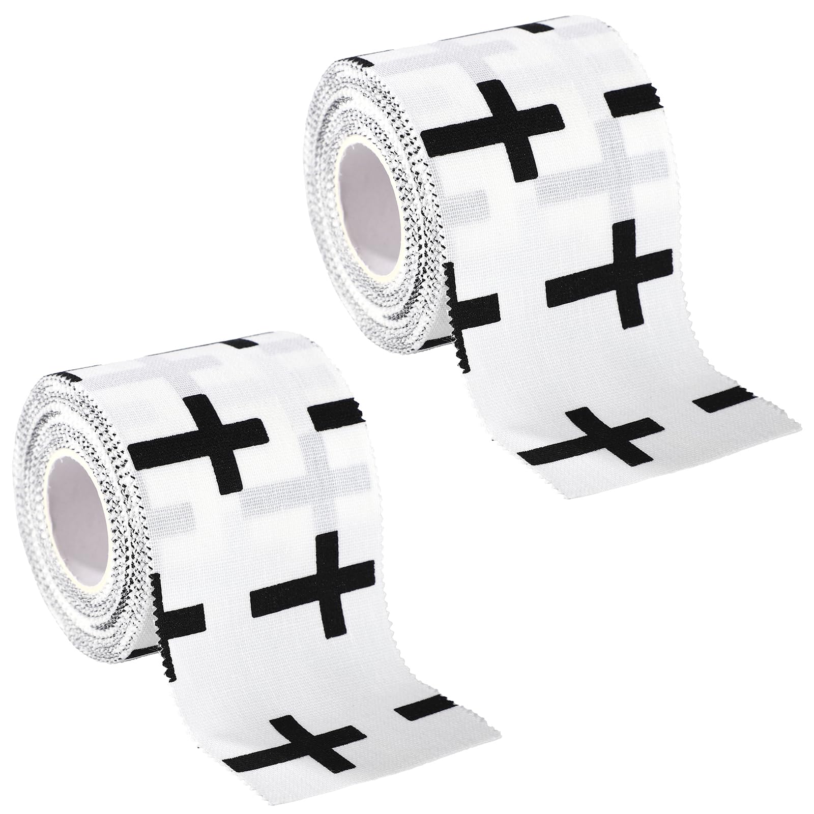 2pcs Cross Wrist Tape 2in x 23ft Cotton Cloth Breathable Athletic Religious Wrist Tape Faith Christian Athletic Wristband