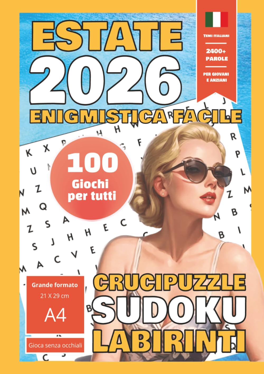 Enigmistica facile grande formato: Paole intrecciate, sudoku, labirinti da fare senza occhiali per rilassarsi e allenare la mente