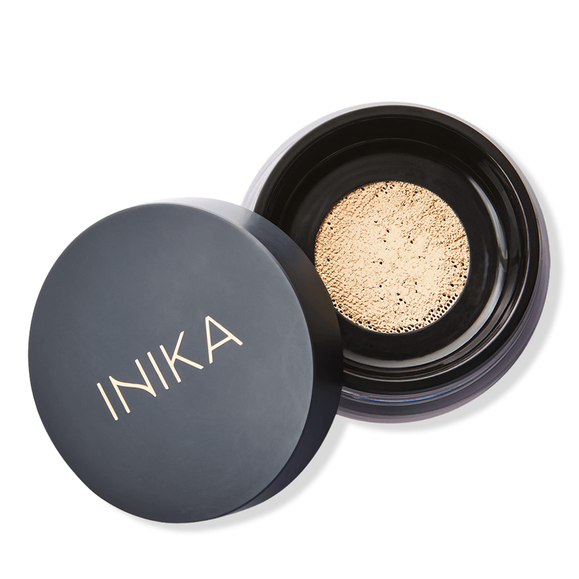 INIKA Organic Mineral Powder Foundation with SPF 25 - Vegan Makeup, Natural Looking, Buildable Coverage, Flawless Radiance & Glow, Blemish Coverage, Cruelty Free, Sustainable Packaging, Grace, 8g