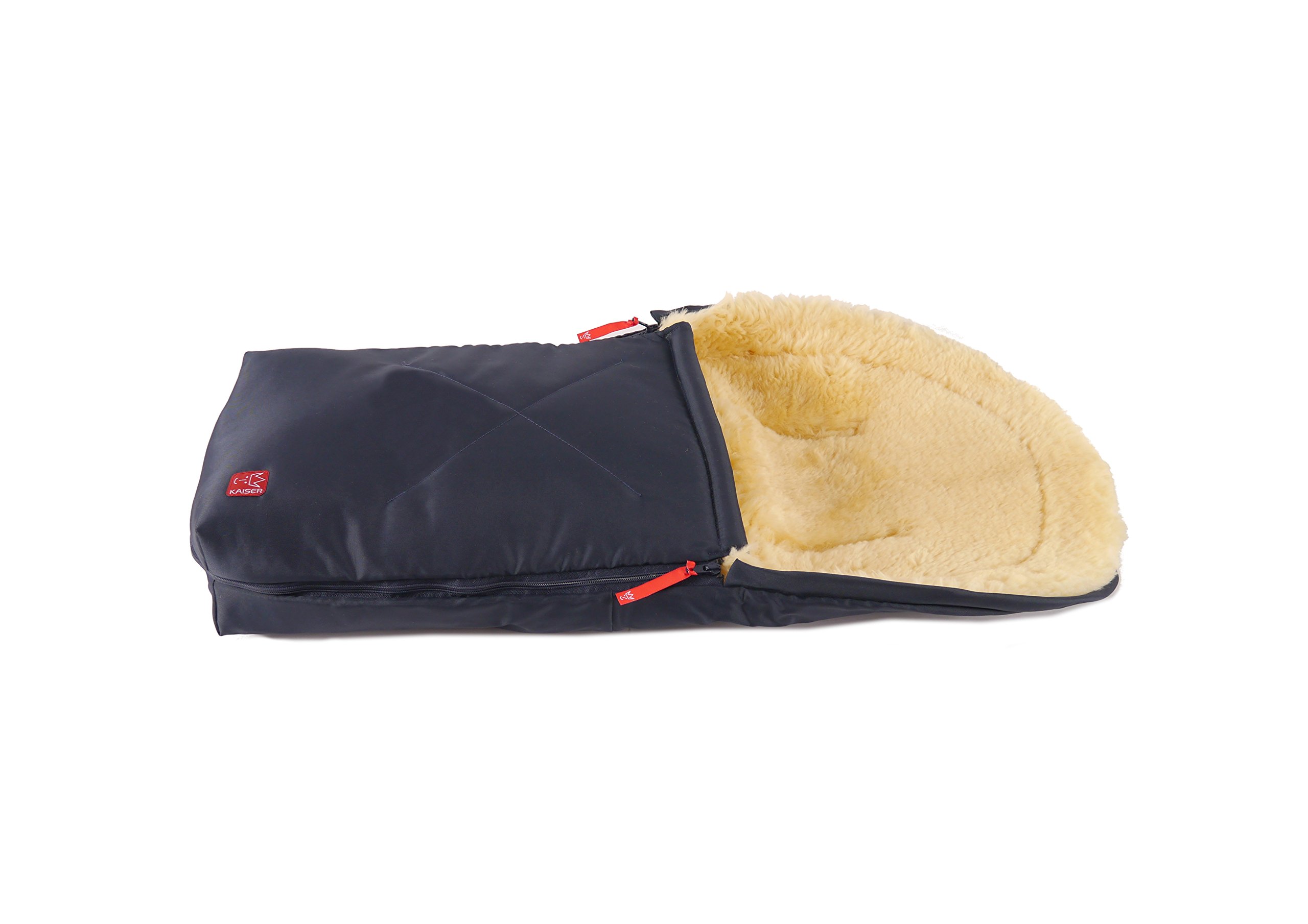 Kaiser 6534122 - Kuschelsäckchen, Lammfell Medizin, Farbe: marine