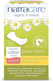 Natracare Natural Panty Liners, Curved, 30Count