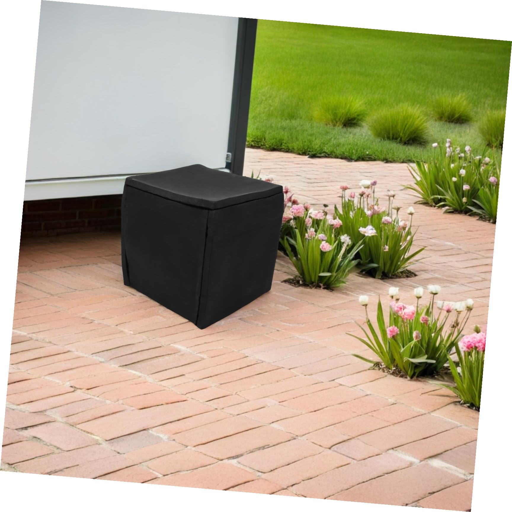 VILLCASE Boîte d'Isolation Phonique Portable en Caoutchouc 44,1X44X44,1 CM, du Bruit pour Pompe de Piscine, Couvercle Insonorisant pour Maintenance Facile