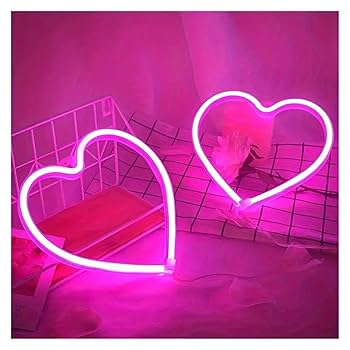 ネオン 鏡 ピンク ハート型 Amazon.co.jp : ネオンのロゴが溶けたハートとミラーUSB給電LED