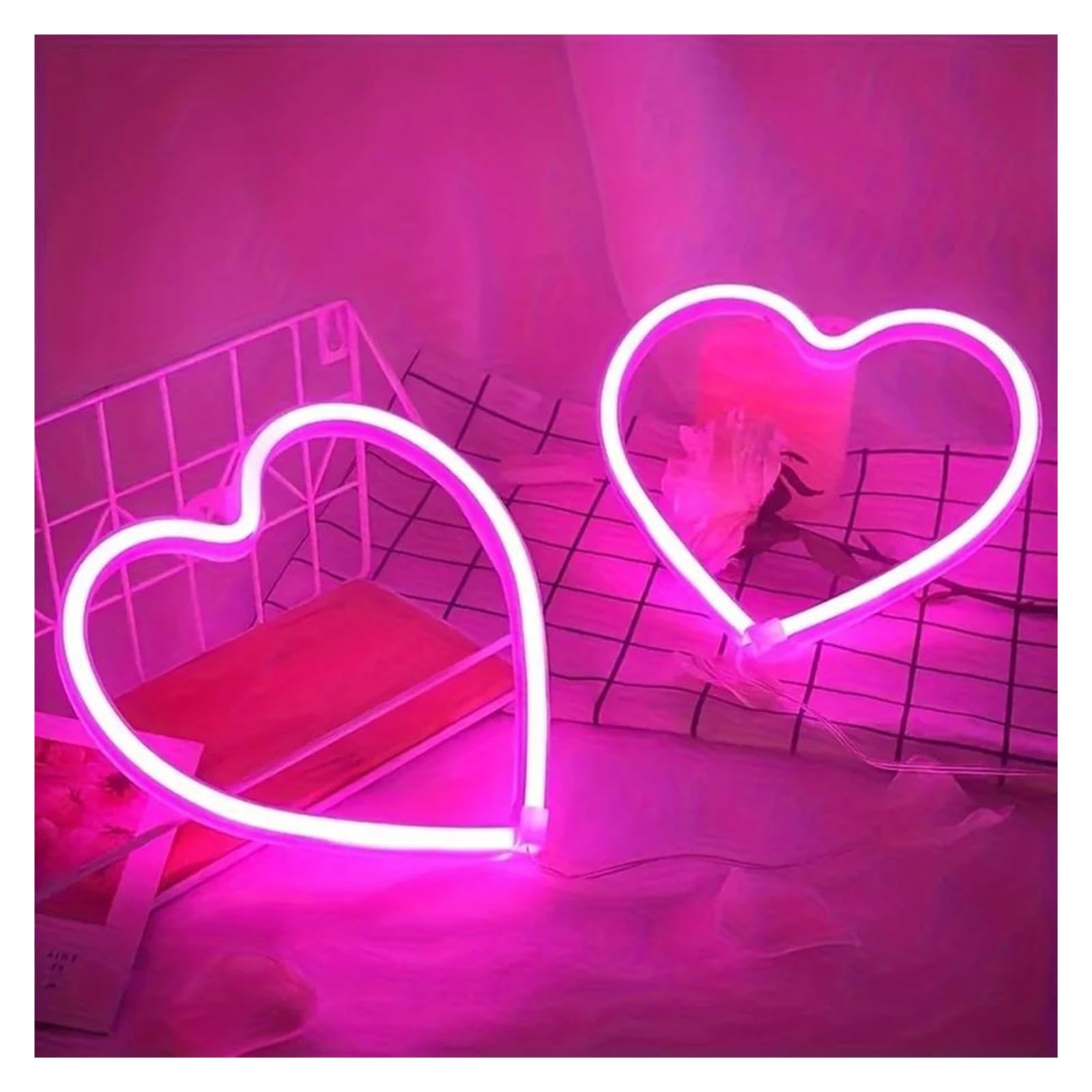 Amazon.co.jp: ネオンサイン LED ピンクの雰囲気 LED ネオン ライト
