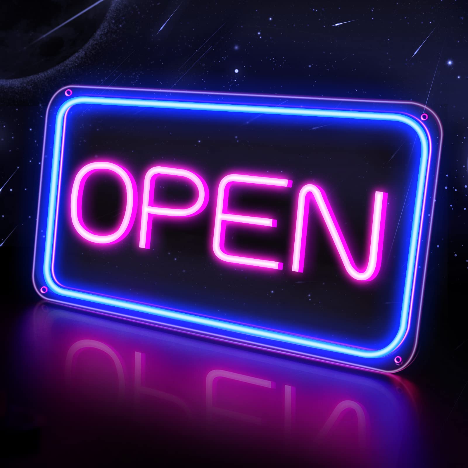 Buy ROLANCHE Open Signs for Business, 16"x 9" LED Neon Open Sign with