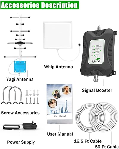 Miniatura 7 de Amplificador de teléfono celular para el hogar Boost teléfonos móviles 3G4G5G Band 245131217 amplificador de señal de teléfono celular para todos