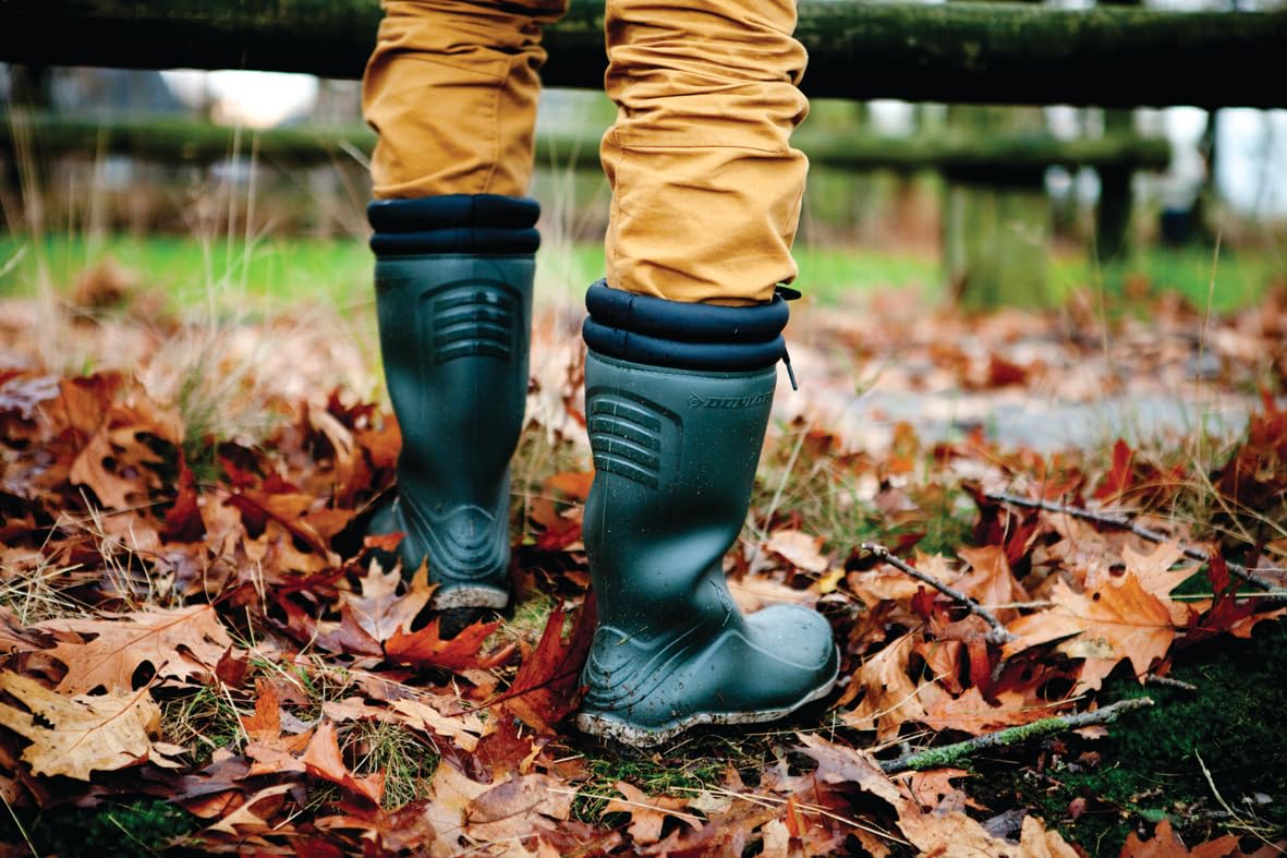 DUNLOP Blizzard Schneestiefel, Gefütterte Winterstiefel, Grün, Größe 41