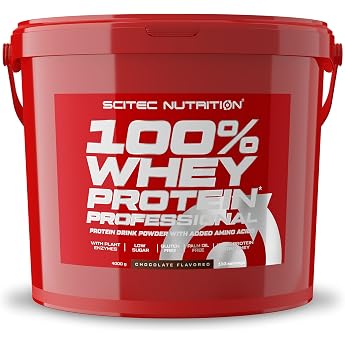 Scitec Nutrition 100% Whey Protein Professional - Whey Protein Complex | Made from concentrate and isolate - with digestive e