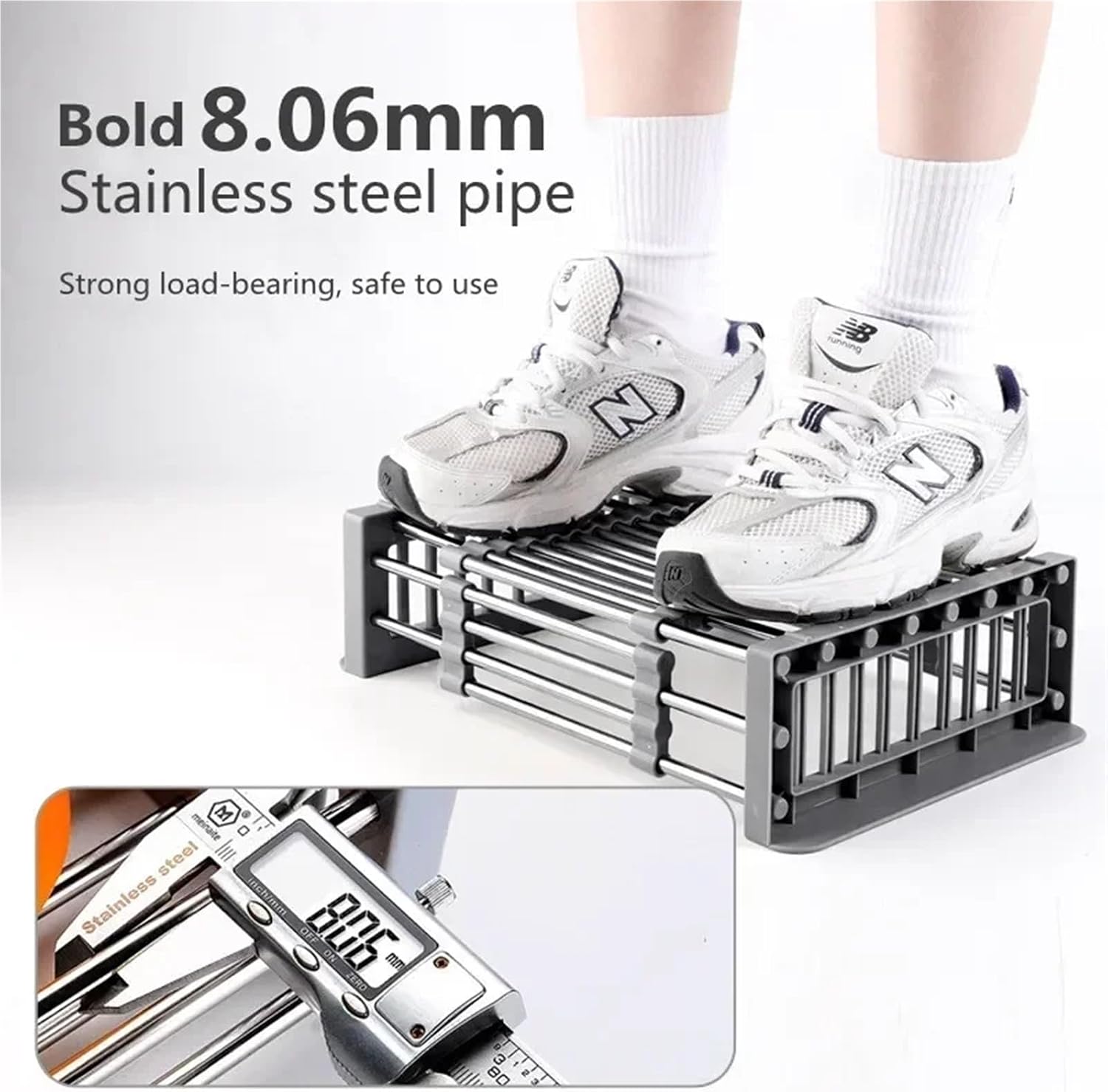 Sink Drain Stand Stainless Steel Rugged Fruit Vegetable Dishes Chopsticks Kitchen Storage Helper Accessories Drainer Basket Rack(B)