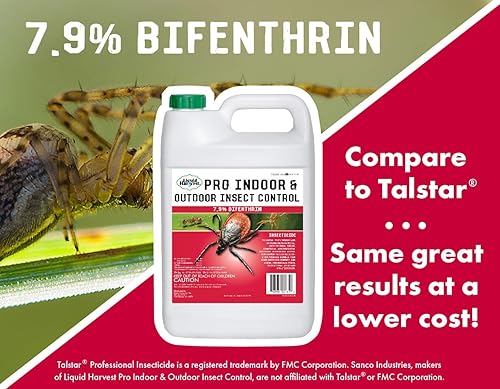 Miniatura 3 de Concentrado insecticida bifentrina 7.9% (en comparación con Talstar)  Control profesional de insectos en interiores y exteriores  Mata al contacto