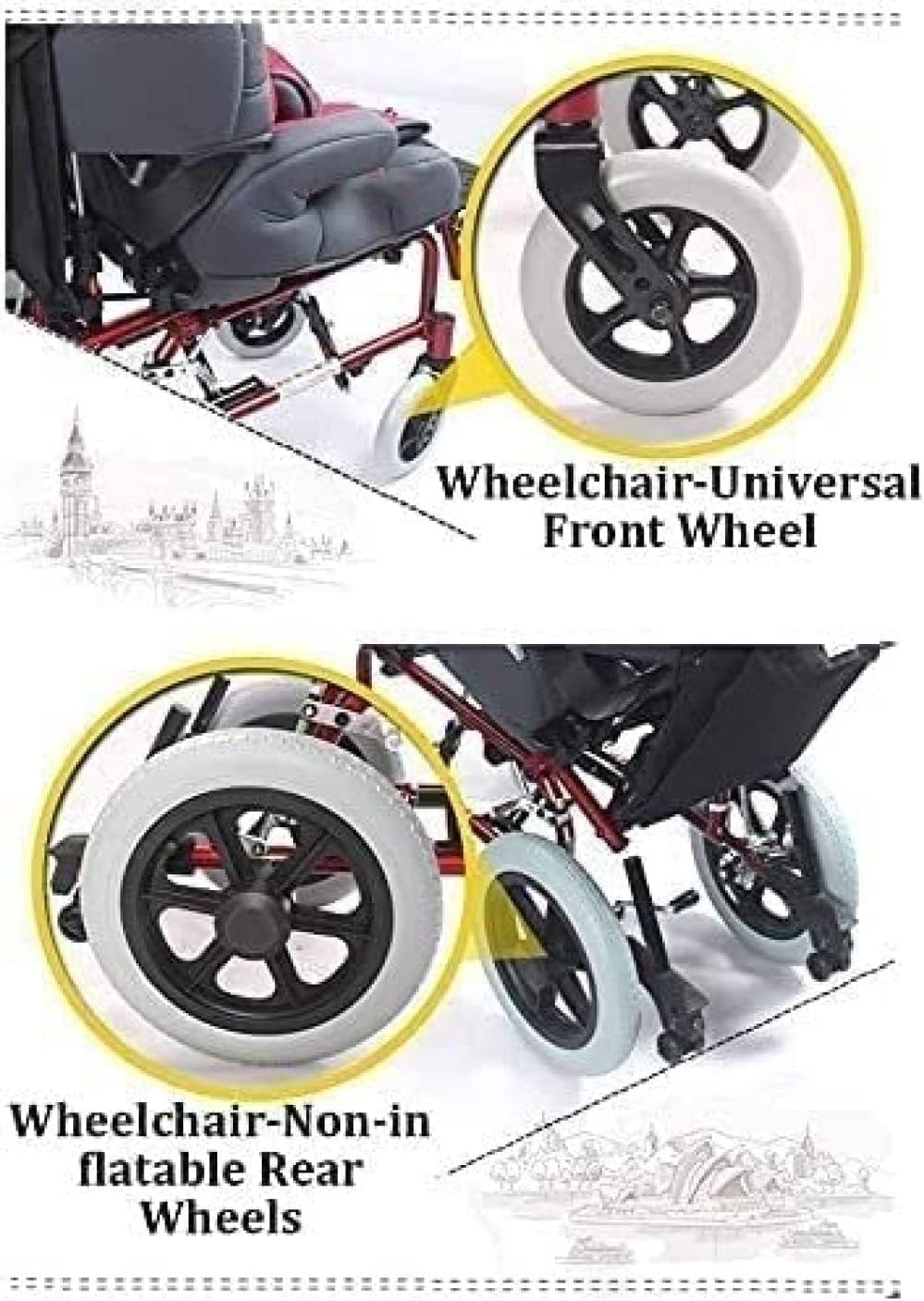 Wózek inwalidzki Rolstoel Handmatige kinderrolstoel met eettafel Rolstoel Handduw Opvouwbare rolstoel Transportrolstoelen wygodne