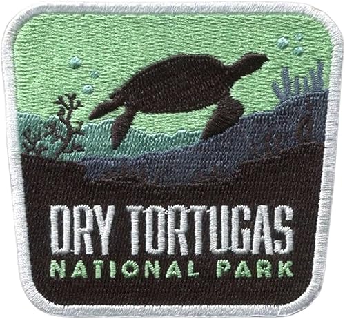 Vagabond Heart Dry Tortugas National Park Patch - Recuerdo de tortugas secas - Insignia de viaje para planchar