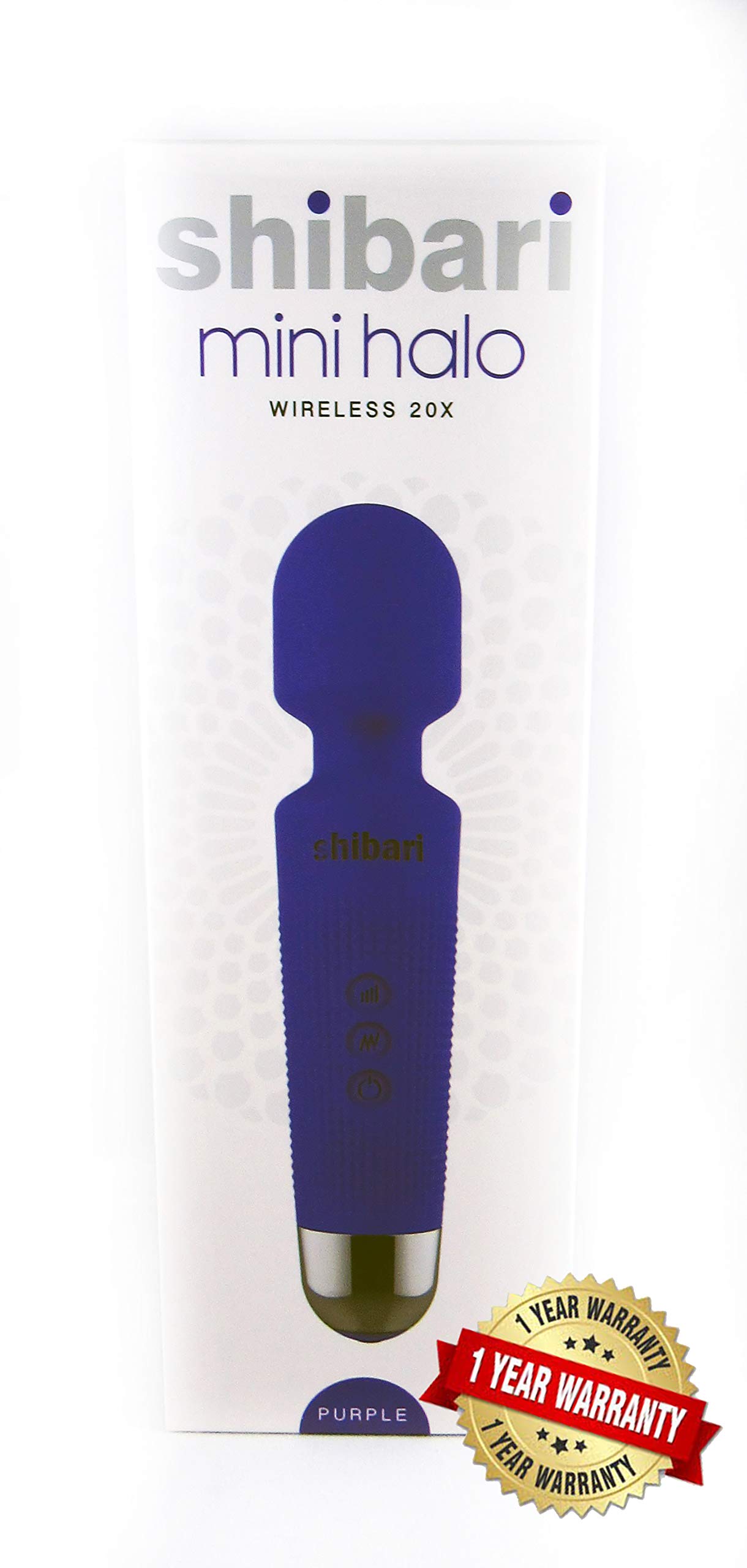 Shibari Mini Halo Vibrator, Wand Massager, Cordless, Quiet, High Power & Waterproof, Vibration Clitoris Stimulation, Adult Sex Toys, Personal Vibe for Women ()