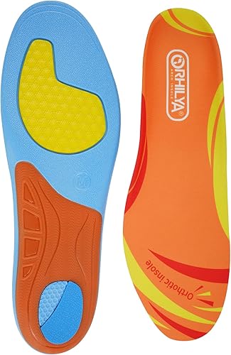 Miniatura 6 de ORHILYA Pies planos para aliviar el dolor de la fascitis plantar, plantilla ortopédica de poliuretano para botas de trabajo de larga duración para