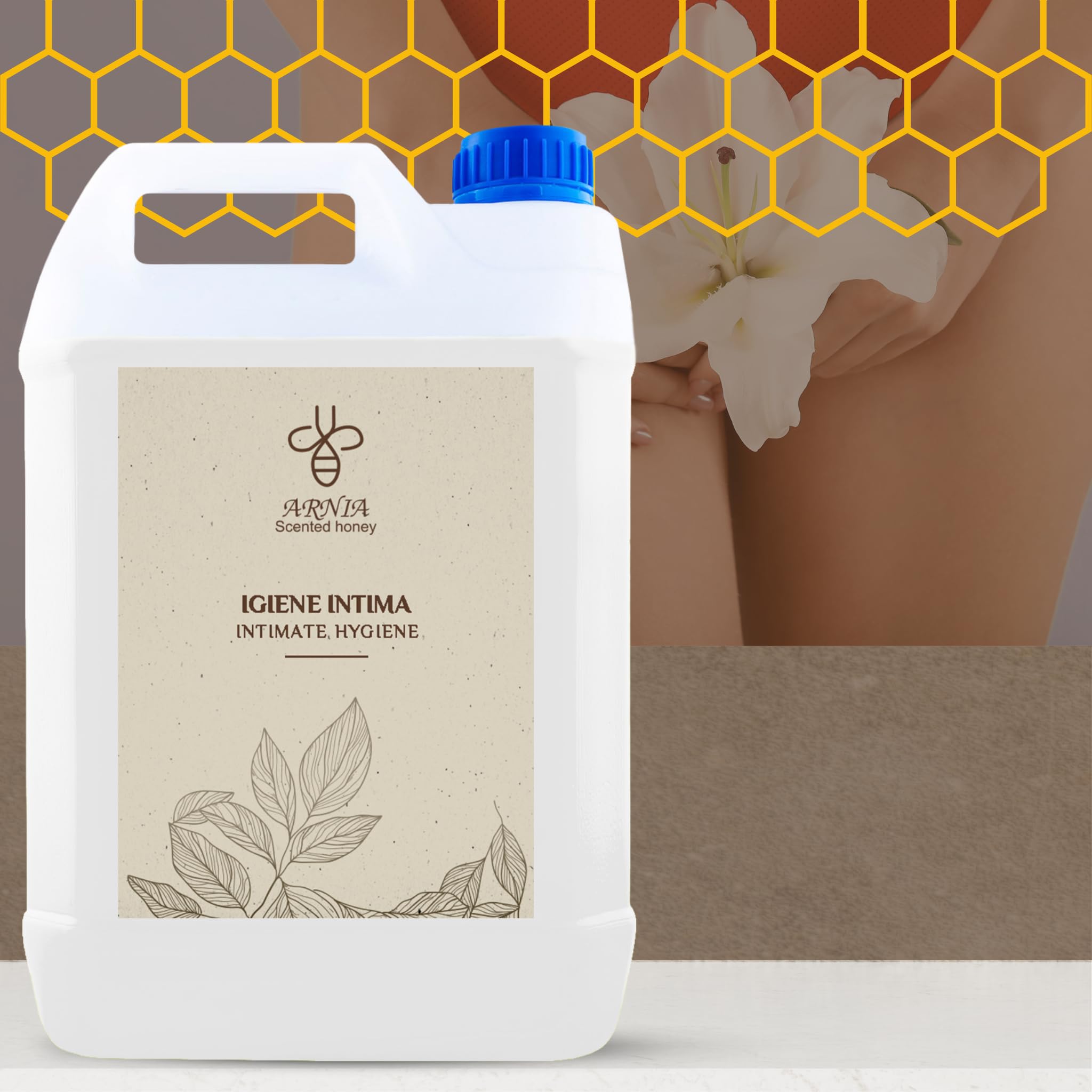 Kit de courtoisie B&B Salle de bain Hôtel Hygiène Intima Bidon 5 Litres Parfum Miel Fabriqué en Italie (Hygiène intime - Bidon 5L)