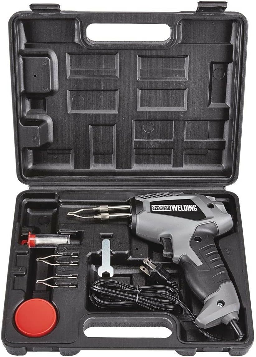 SOLDERING GUN / IRON KIT 100 Watt solder With Built-in LED Light 1000° F