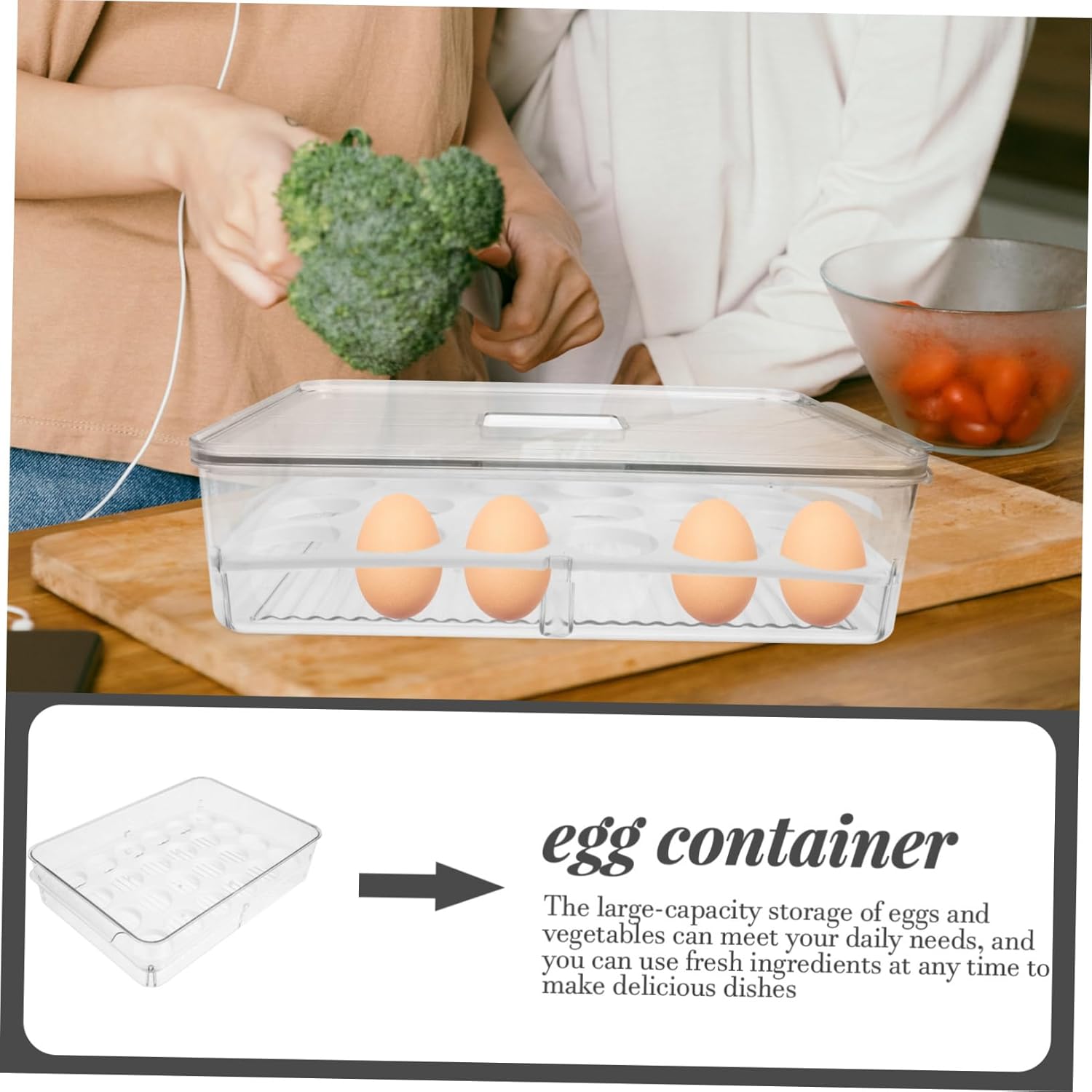 Refrigerator Holder and Preservation Box Stackable Pet Storage Container for Fruits and Vegetables Organizer for Kitchen and Fridge Space-saving Design and Capacity