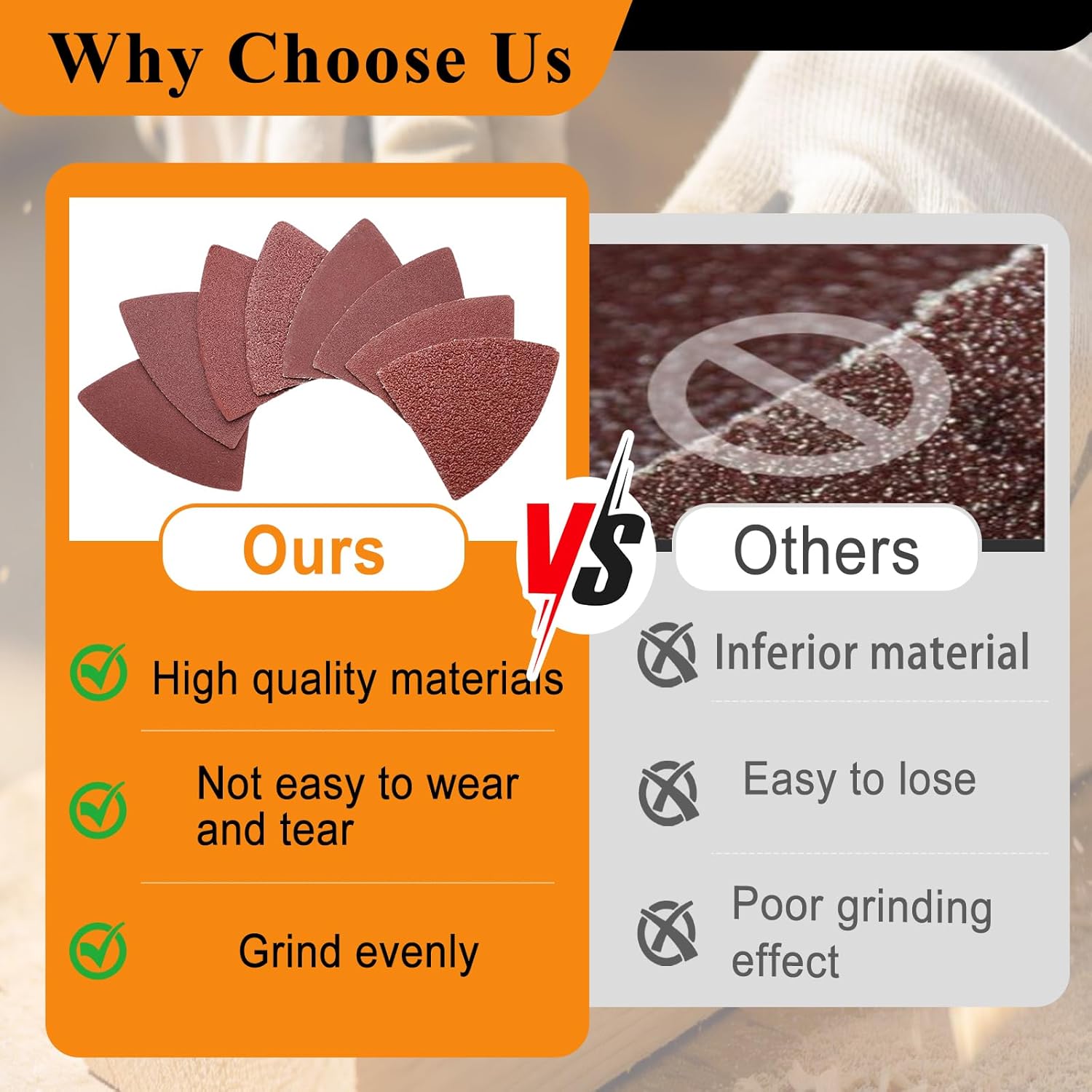 114Pcs Oscillating Tool Sanding Pads Kit 2Pcs Triangle Sanding Pads and 2Pcs Finger Sanding Pad 110Pcs Sandpaper Grit(60-240)Fit for Finishing Wood Plaster Metal Leather Compatible with Multiple Tools