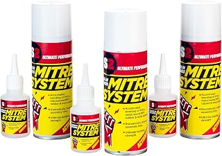 S2 Mitre Ultimate Performance Fix Adhesive Kit 50g & HV Adhesive 200g Activator Strong Versatile Adhesive Triple Pack 3 Kits