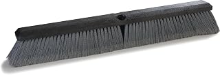 SPARTA Flo-Pac Plastic Flagged Sweep, Floor Sweep for Cleaning, 18 Inches, Gray