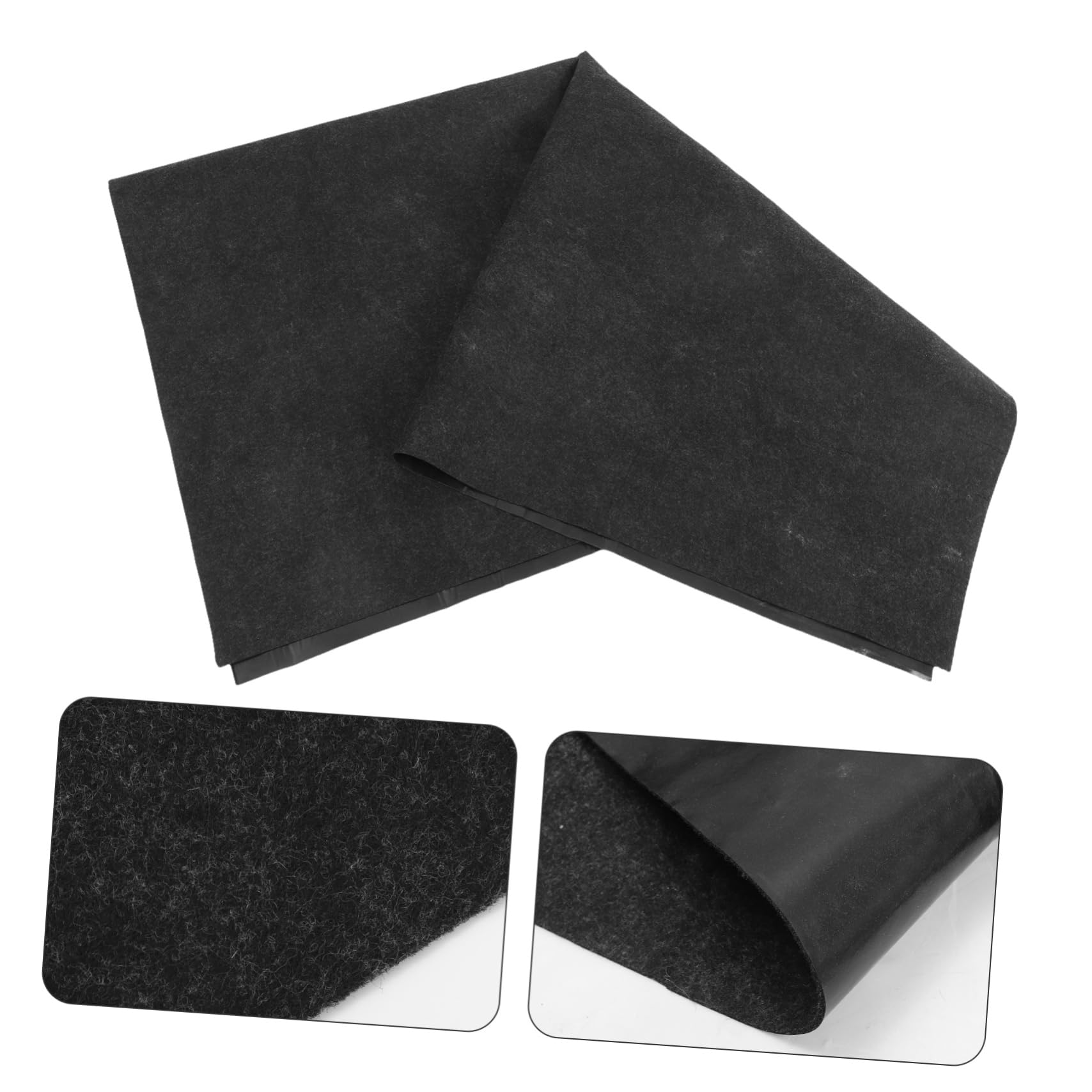 Tapis de Spa au Sol Noir 1 Pièce en Feutre et PE