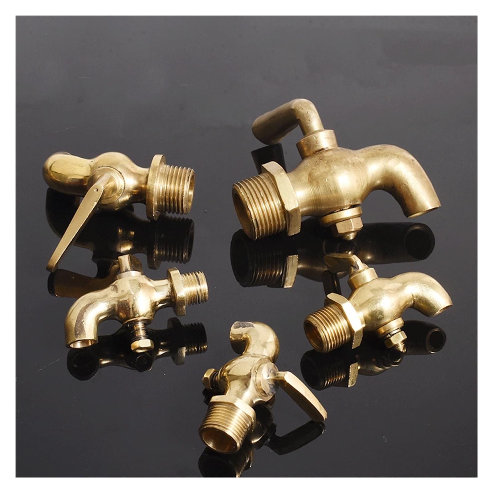 1 PZ 1/4 "3/8" 1/2 "BSPP gomito esterno 90 gradi tappo in ottone valvola interruttore rubinetto adatto for valvola di scarico marina valvola a tappo (Color : 1l2 221g)