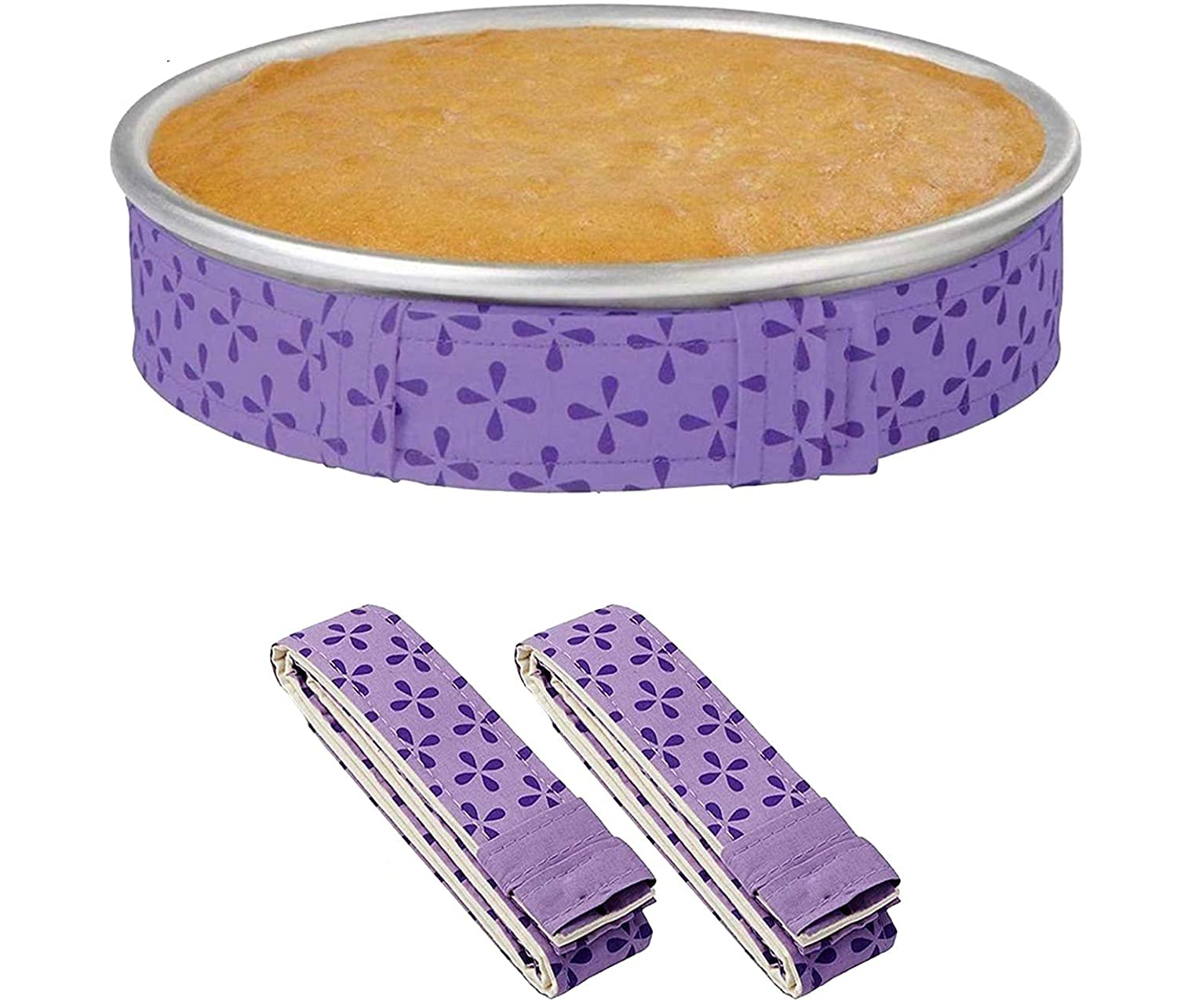 CAKE DECOR 1Pc Cake Pan Strips Protector Bake Even Strip Belt Bake Even Bake Moist Level Cakes Baking Tool Bakeware-image-38
