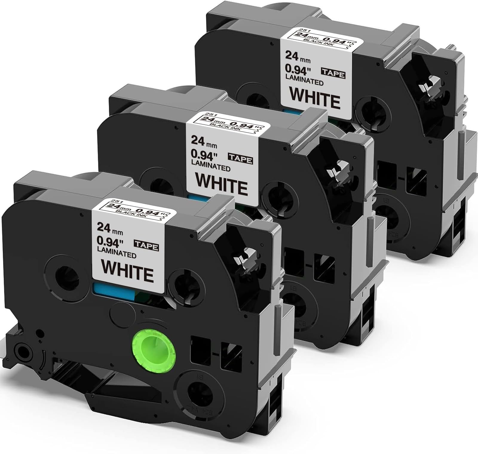 Brother TZe-631 Original Label Tape, 12mm  0.47" , Black On Yellow Tape For P Touch 8m 262 Ft