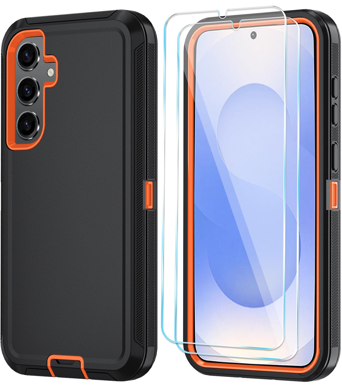 ONOLA Case for Samsung Galaxy S25+ / S25 Plus Case with HD Screen Protector [Not fit S25 / S25 Ultra], 3 in 1 Heavy Duty Phone Case for Galaxy S25