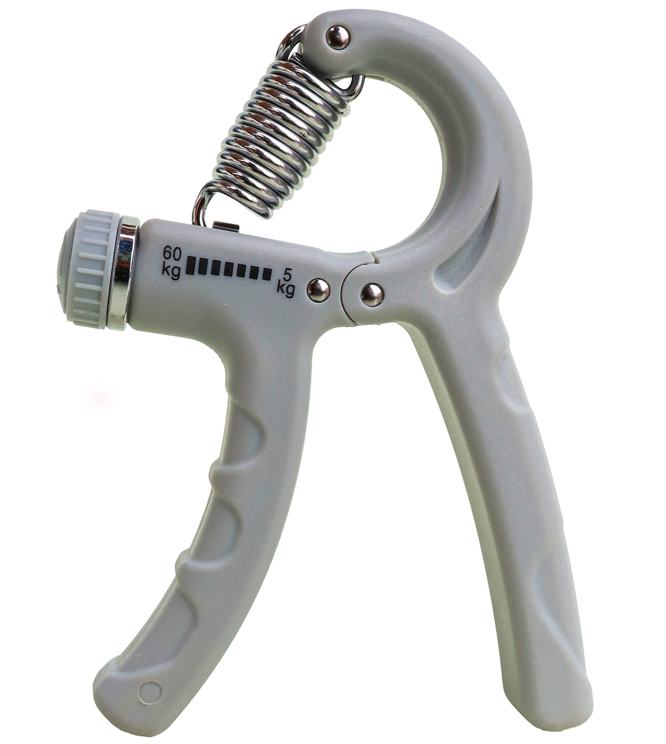 Toyshine Adjustable (Grey) Hand Grip for Forearm, Finger Exercise and Improving Strength & Training (Resistance Range 5-60 KG) (SSTP)