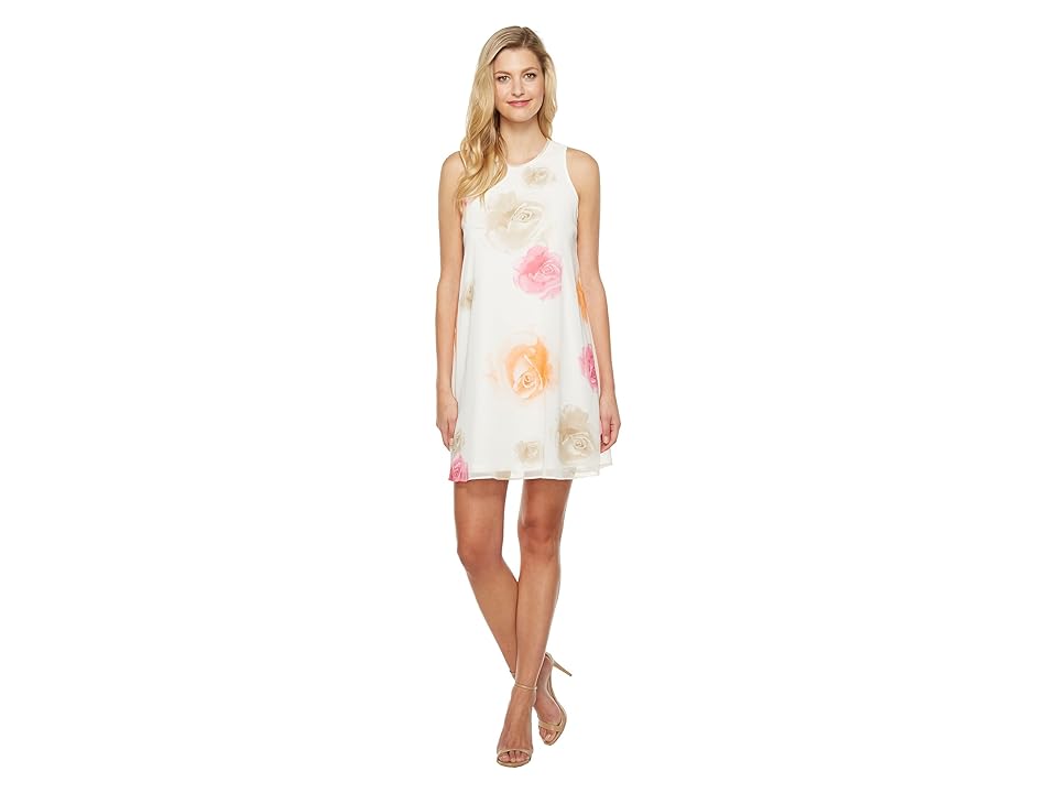 

Calvin Klein Floral Trapiz Dress CD7HC39D (Ember Multi) Women's Dress