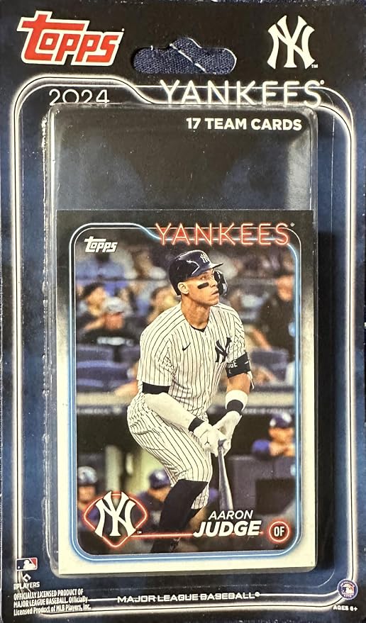 2023 Topps Series 1 & 2 New York Yankees Complete Team Set – 22 Cards Featuring Aaron Judge, Anthony Volpe, Gerrit Cole