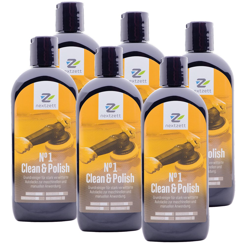 6x Nextzett (ehem. Einszett) No1 Clean & Polish/Extra Lackreiniger 250ml