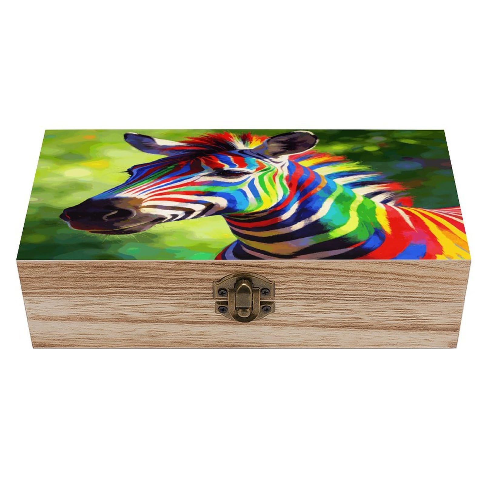 LZQPOEAS Dreams in The Forest Wooden Keepsake Box Wooden Storage Box Container with Hinged Lid Beautiful Wood Memory Box Decorative Jewelry Case for Crafts Art Hobbies & Trinket Storage