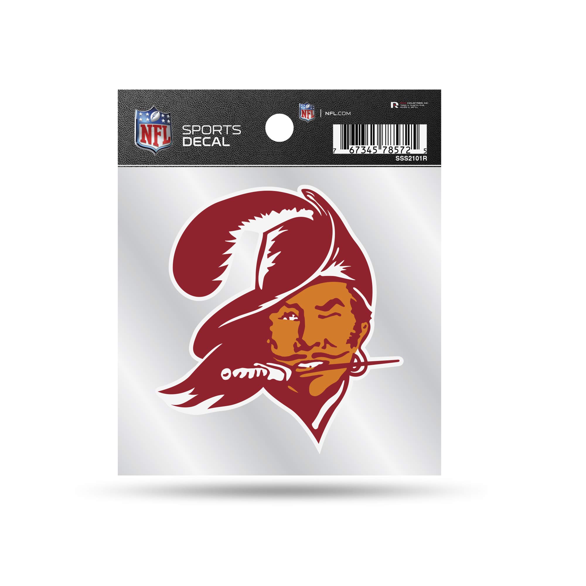 Rico Industries Nfl Tampa Bay Buccaneers Retro 4""""X4"""" Small Style Decal 767345785725