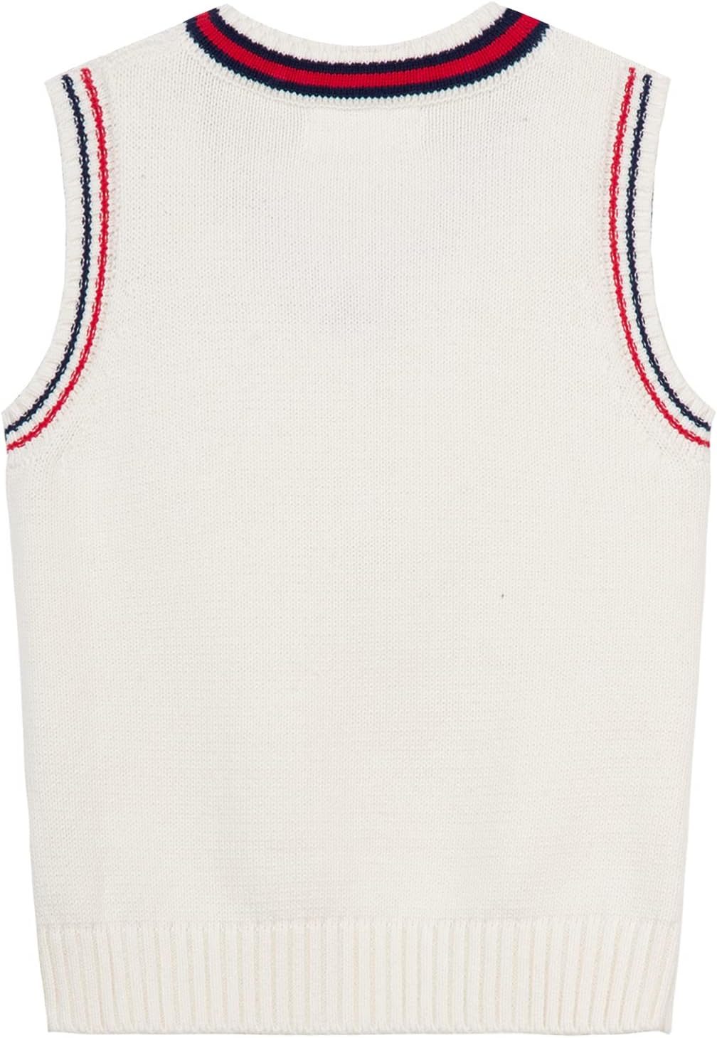 Mud Kingdom Boys and Toddlers' Uniform Cotton V-Neck Sweater Vest Knitted School - Image 2