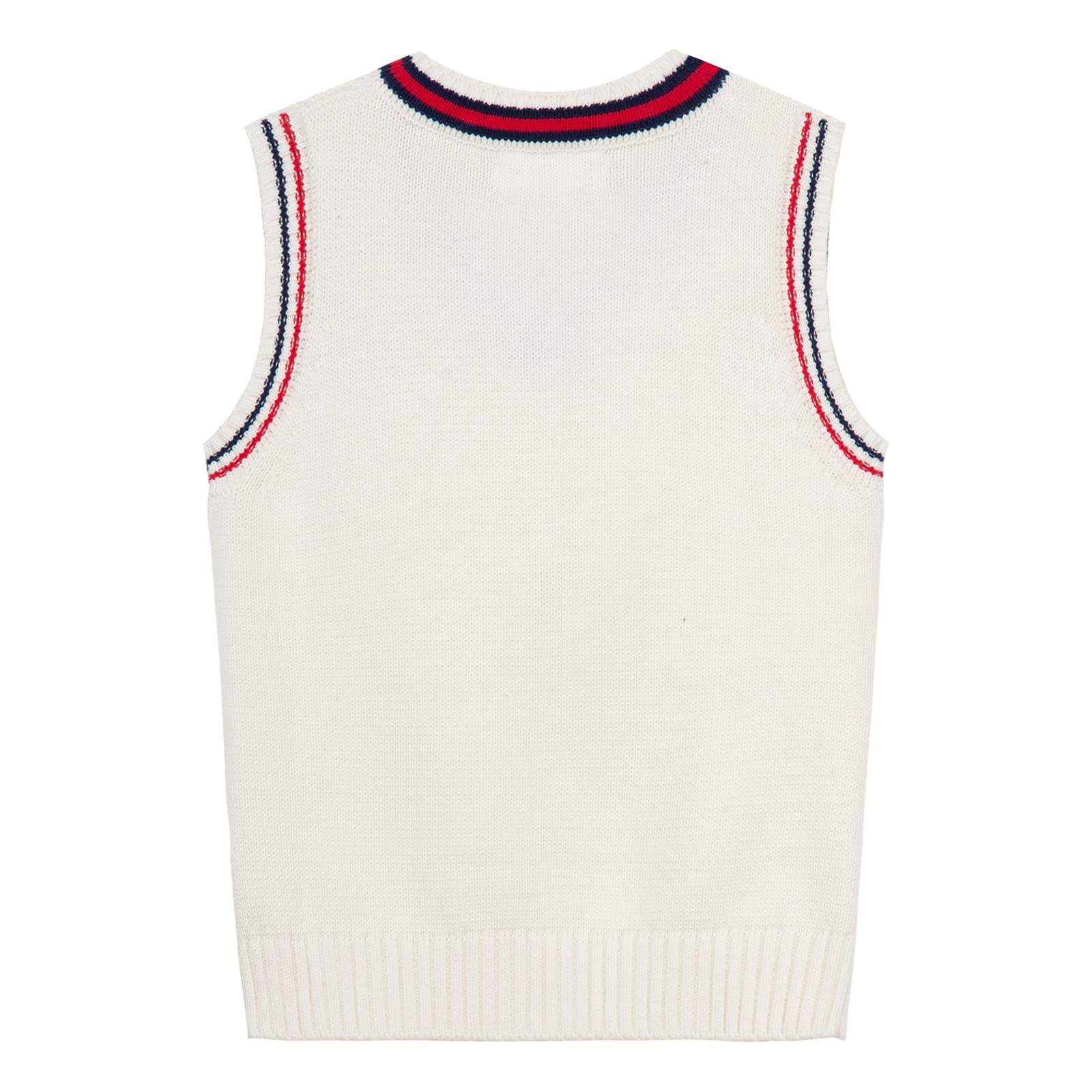 Mud Kingdom Chaleco de punto de algodón con cuello en V para niños y niños pequeños
